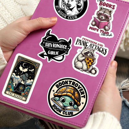 Booktrovert sticker, booktrovert, reading sticker, bookish sticker, book sticker, kindle sticker, stickers for kindle, book lover gift