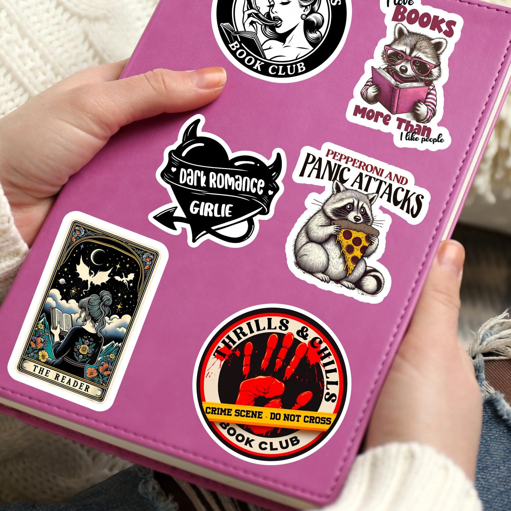 True crime sticker, murder mystery sticker, horror sticker, kindle sticker, bookish sticker, book stickers, stickers for kindle,