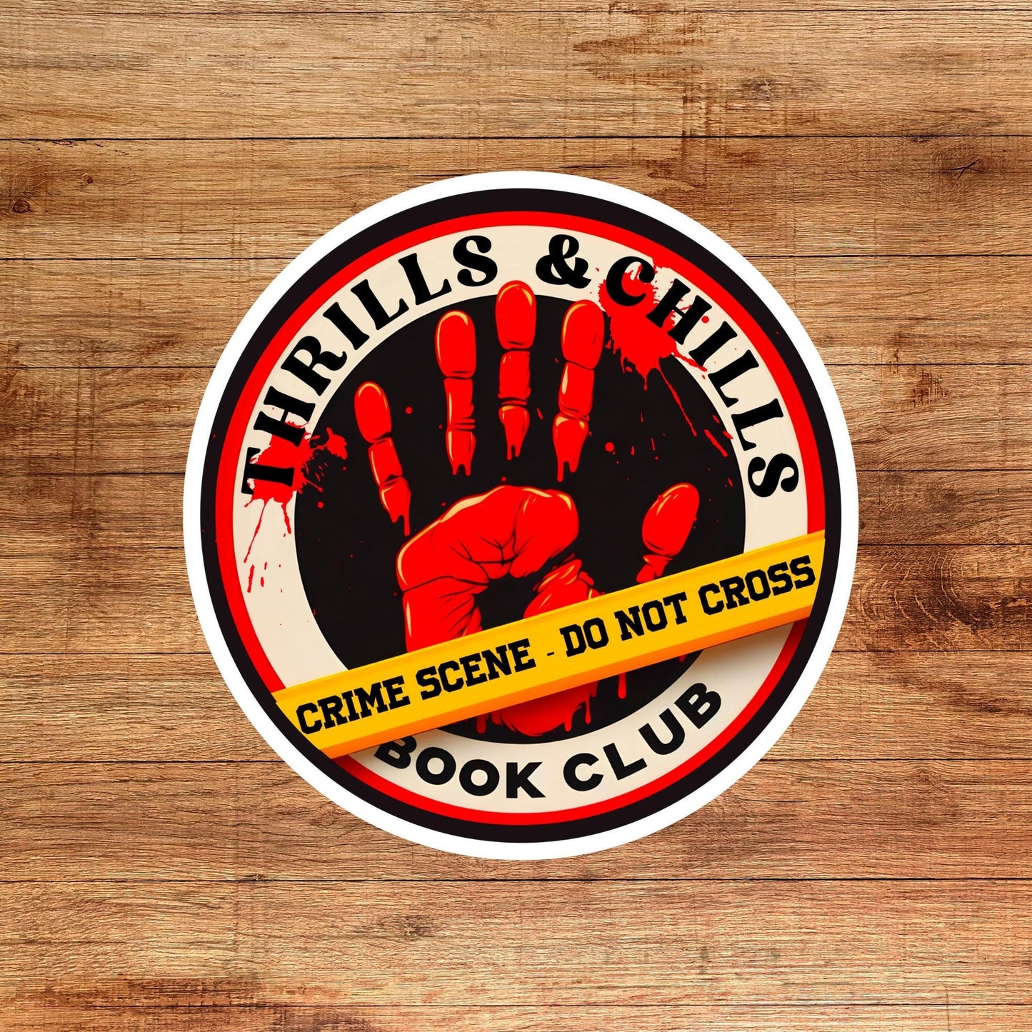 True crime sticker, murder mystery sticker, horror sticker, kindle sticker, bookish sticker, book stickers, stickers for kindle,