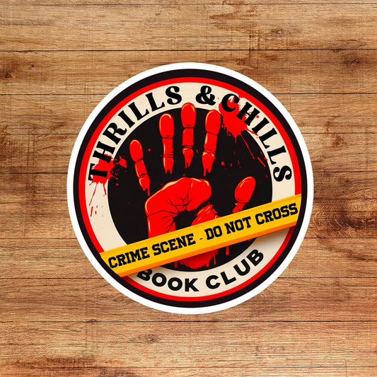 True crime sticker, murder mystery sticker, horror sticker, kindle sticker, bookish sticker, book stickers, stickers for kindle,