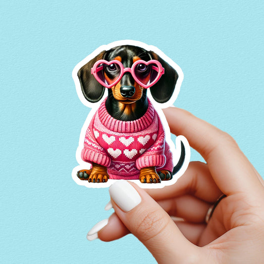 dachshund sticker, cute dachshund sticker, book sticker, kindle sticker, bookish sticker, book stickers, stickers for kindle