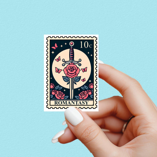 Romantasy sticker, troupe sticker, kindle sticker, book sticker, kindle sticker, bookish sticker, book stickers, stickers for kindle,