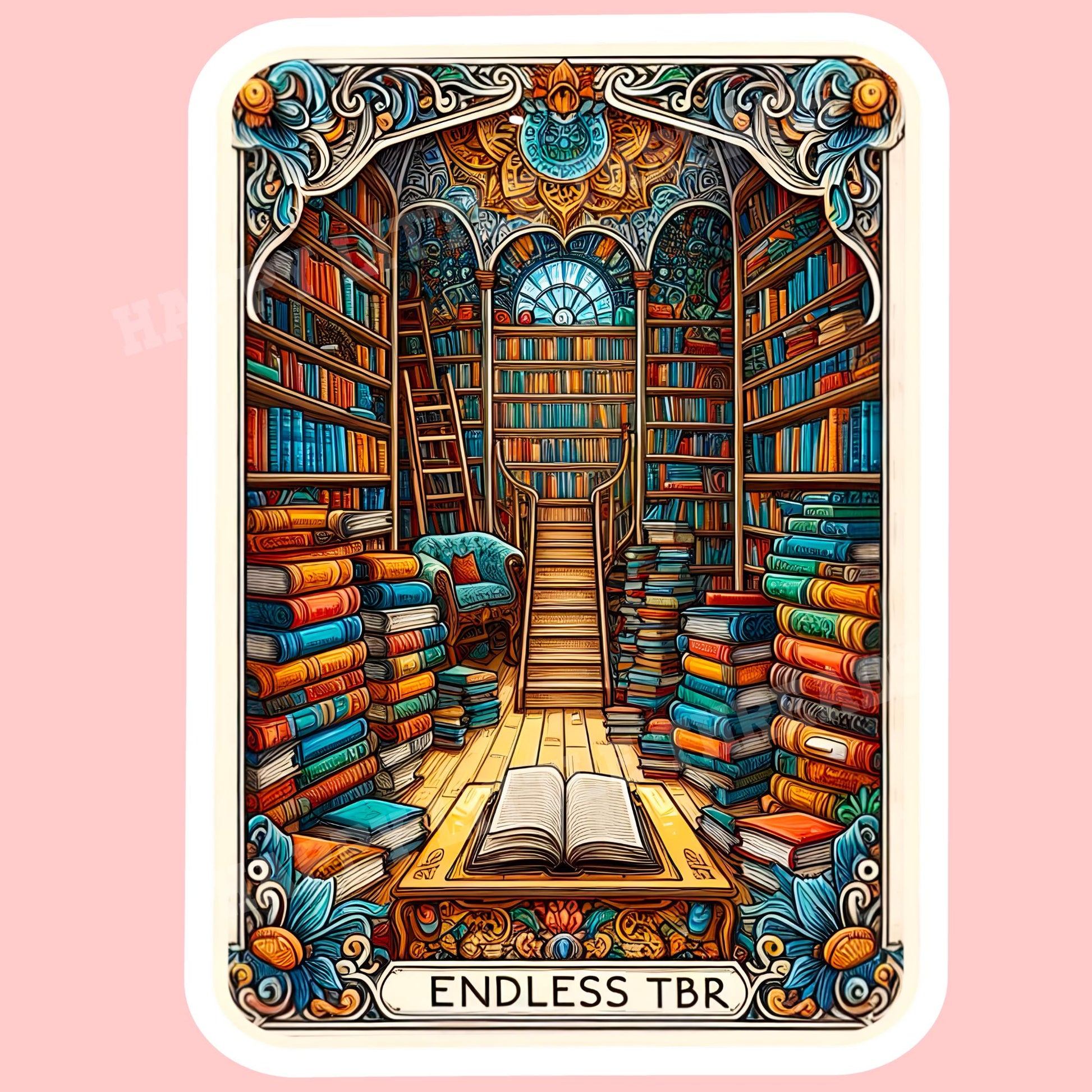 Endless TBR sticker, bookish sticker, book sticker, kindle sticker, TBR sticker, book stickers, stickers for kindle, book lover gift