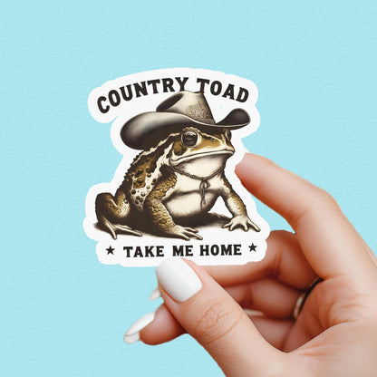 Country toad sticker, Western sticker, country sticker, cowboy sticker, book sticker, kindle sticker, book stickers, stickers for kindle
