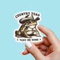 Country toad sticker, Western sticker, country sticker, cowboy sticker, book sticker, kindle sticker, book stickers, stickers for kindle