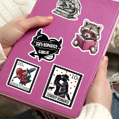 Cowboy romance sticker, troupe sticker, kindle sticker, book sticker, kindle sticker, bookish sticker, book stickers, book stamp sticker