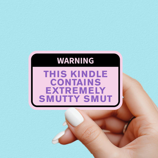 Smut Sticker, Smutty Books, Book Lover Gift, Smut Love, Spicy Books, Bookish Merch, Kindle Laptop Sticker, bookish sticker, smut