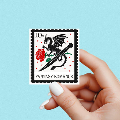 Fantasy romance sticker, troupe sticker, kindle sticker, fantasy sticker, kindle sticker, bookish sticker, book stickers, book dragon sticke