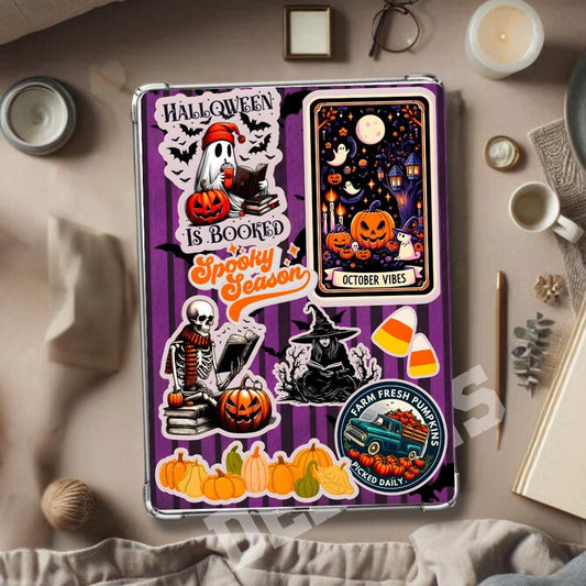 Halloween Kindle Insert For Clear Case, fall kindle insert, spooky kindle insert, kindle skin, kindle Paperwhite, cute kindle accessory