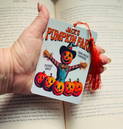 Halloween bookmark, fall bookmark, pumkin Bookmark, holographic bookmark, witch Bookmark, Booktok Bookmark, Bookish Gifts for Readers