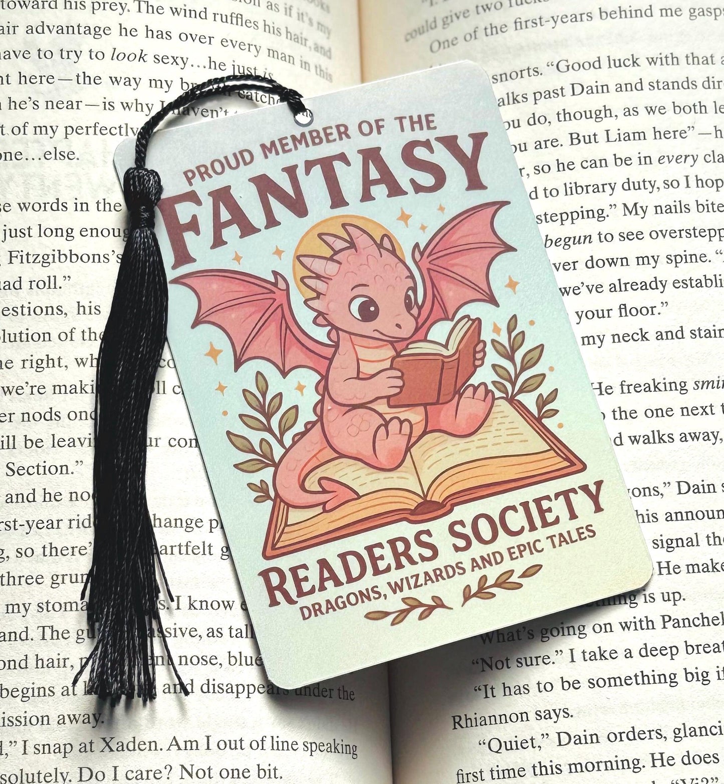 Fantasy reader Tarot card Bookmark, dragon bookmark, holographic bookmark, Gothic Bookmark, Booktok Bookmark, Bookish Gifts for Readers,