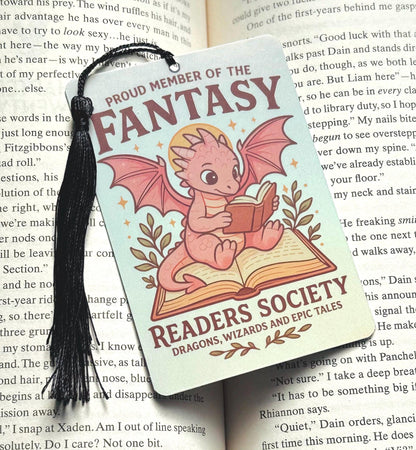 Fantasy reader Tarot card Bookmark, dragon bookmark, holographic bookmark, Gothic Bookmark, Booktok Bookmark, Bookish Gifts for Readers,