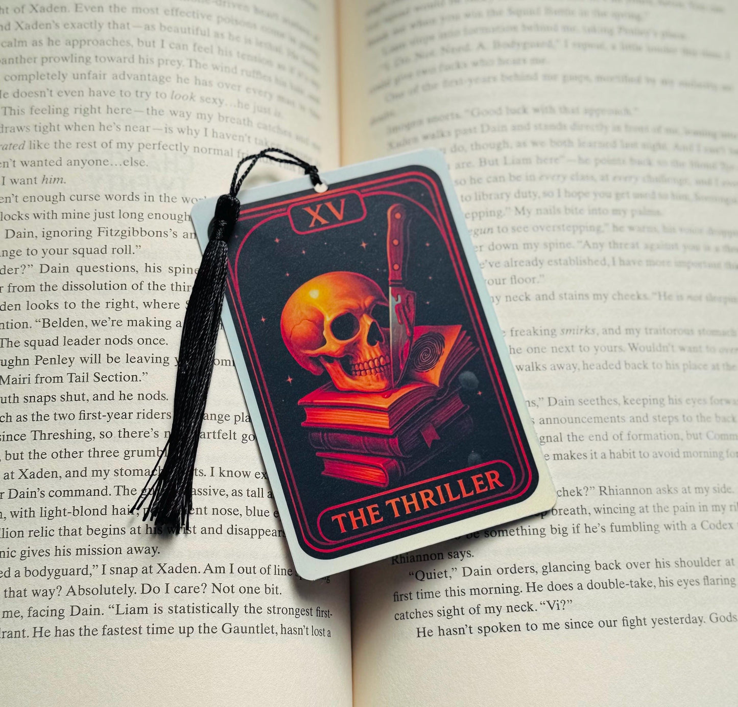 Thriller bookmark, crime bookmark, Tarot card Bookmark, true crime bookmark, Gothic Bookmark, Booktok Bookmark, Bookish Gifts for Readers,