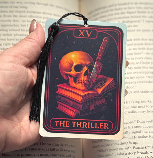 Thriller bookmark, crime bookmark, Tarot card Bookmark, true crime bookmark, Gothic Bookmark, Booktok Bookmark, Bookish Gifts for Readers,