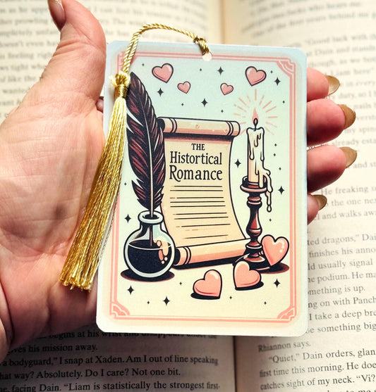 Historical Romance bookmark, romance bookmark, Bookmark, Gothic Bookmark, Booktok Bookmark, Bookish Gifts for Readers, book troupe bookmark