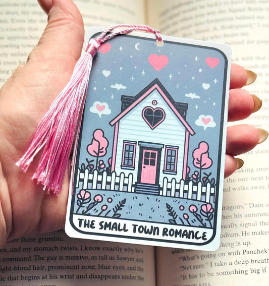 Small town Romance bookmark, romance bookmark, Bookmark, holographic bookmark, Gothic Bookmark, Booktok Bookmark, Bookish Gifts