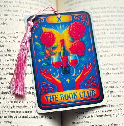 The bookclub bookmark, The reader card Bookmark, trigger warrings, Gothic Bookmark, Bookmark, Bookish Gifts for Readers, Handmade Bookmark,
