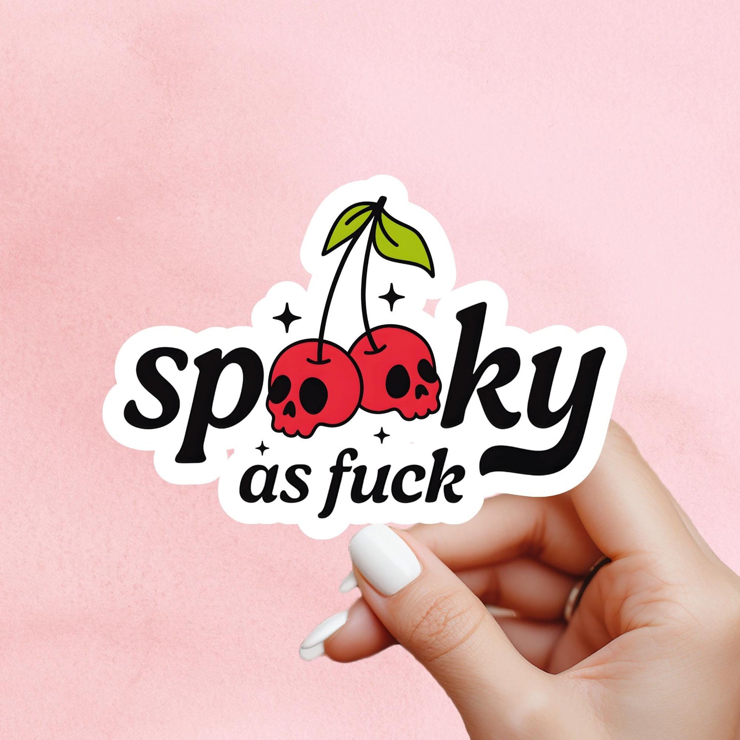 Halloween sticker, spooky AF, spooky sticker, kindle sticker, book sticker, kindle sticker, bookish sticker, book stickers, pumkin sticker