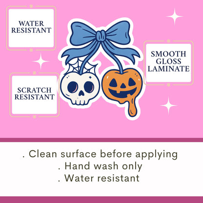 Halloween sticker, spooky sticker, kindle sticker, book sticker, kindle sticker, bookish sticker, book stickers, spooky pumkin sticker
