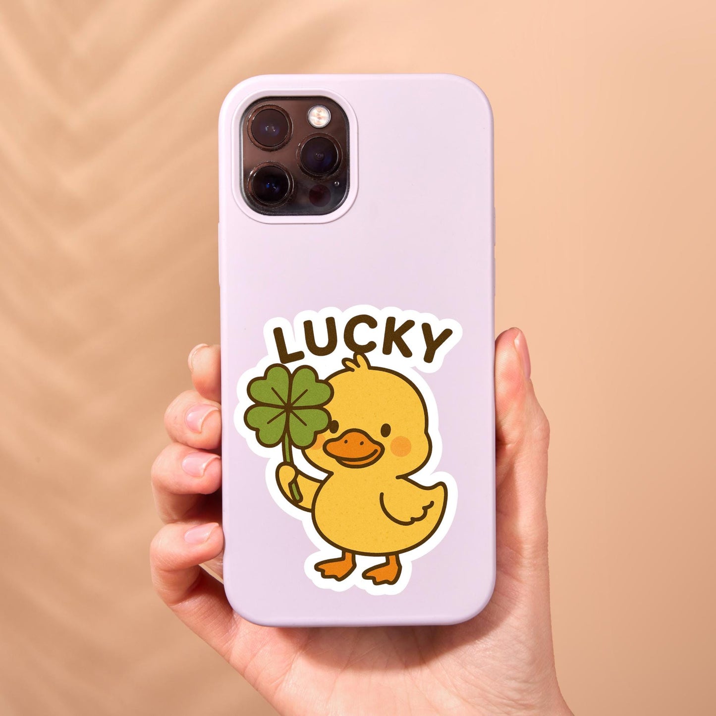 Lucky duck sticker, cute duck sticker, Mental Health Sticker, Anxiety Stickers, Funny Gift, self care, mental health, kindle sticker
