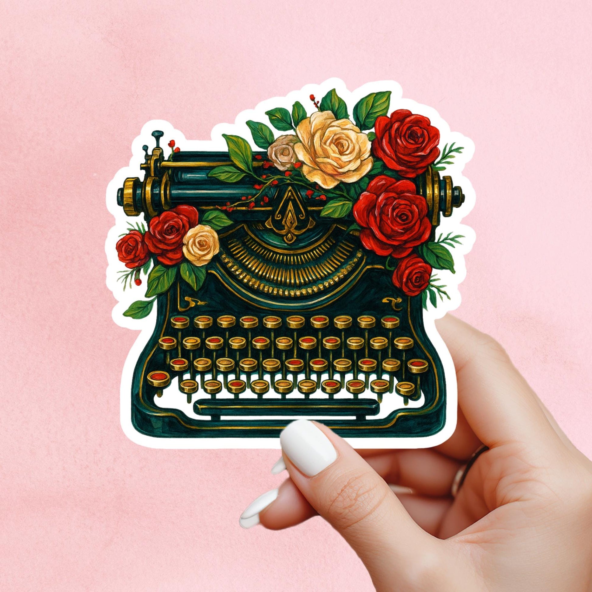 Typewriter sticker, author sticker, today is a good day to write sticker, kindle sticker, book sticker, writer sticker, bookish sticker