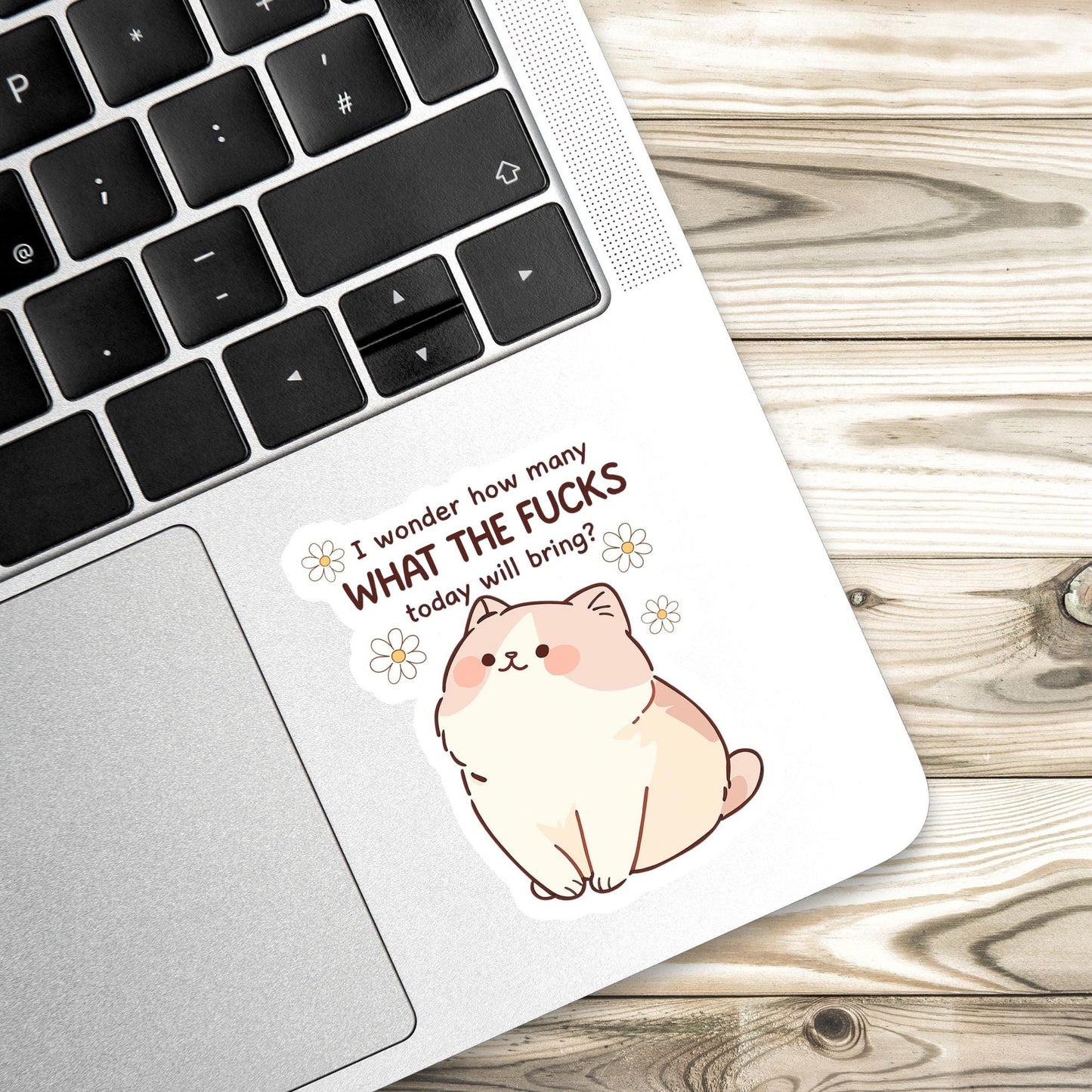 Sassy cat Sticker, WTF sticker, cat Sticker, gothic sticker, sarcastic sticker, funny cat sticker, Kindle Sticker, sticker dark humour
