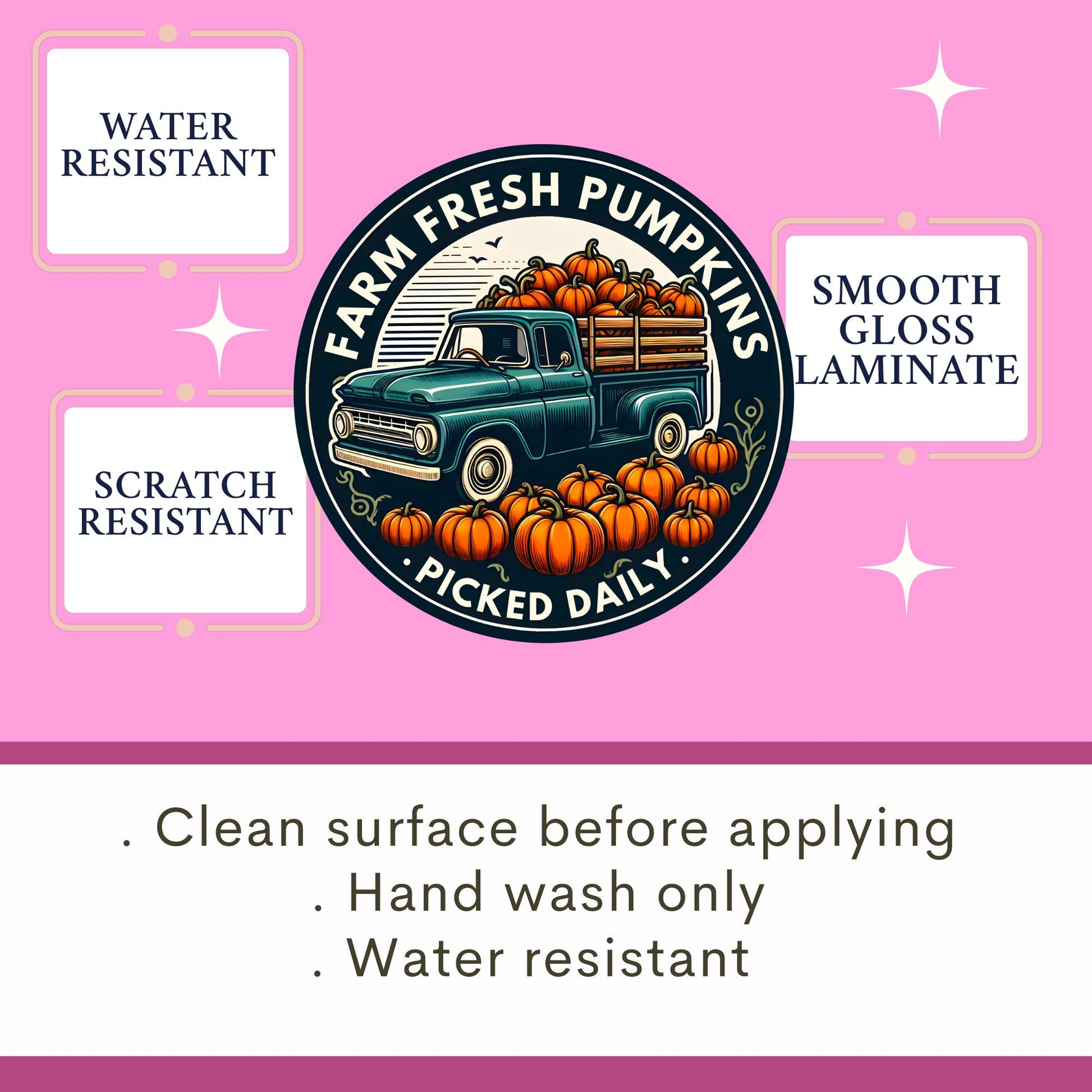 Farm fresh pumpkins sticker, Halloween Sticker, fall Sticker, cute sticker Halloween, spooky sticker, water bottle sticker Halloween