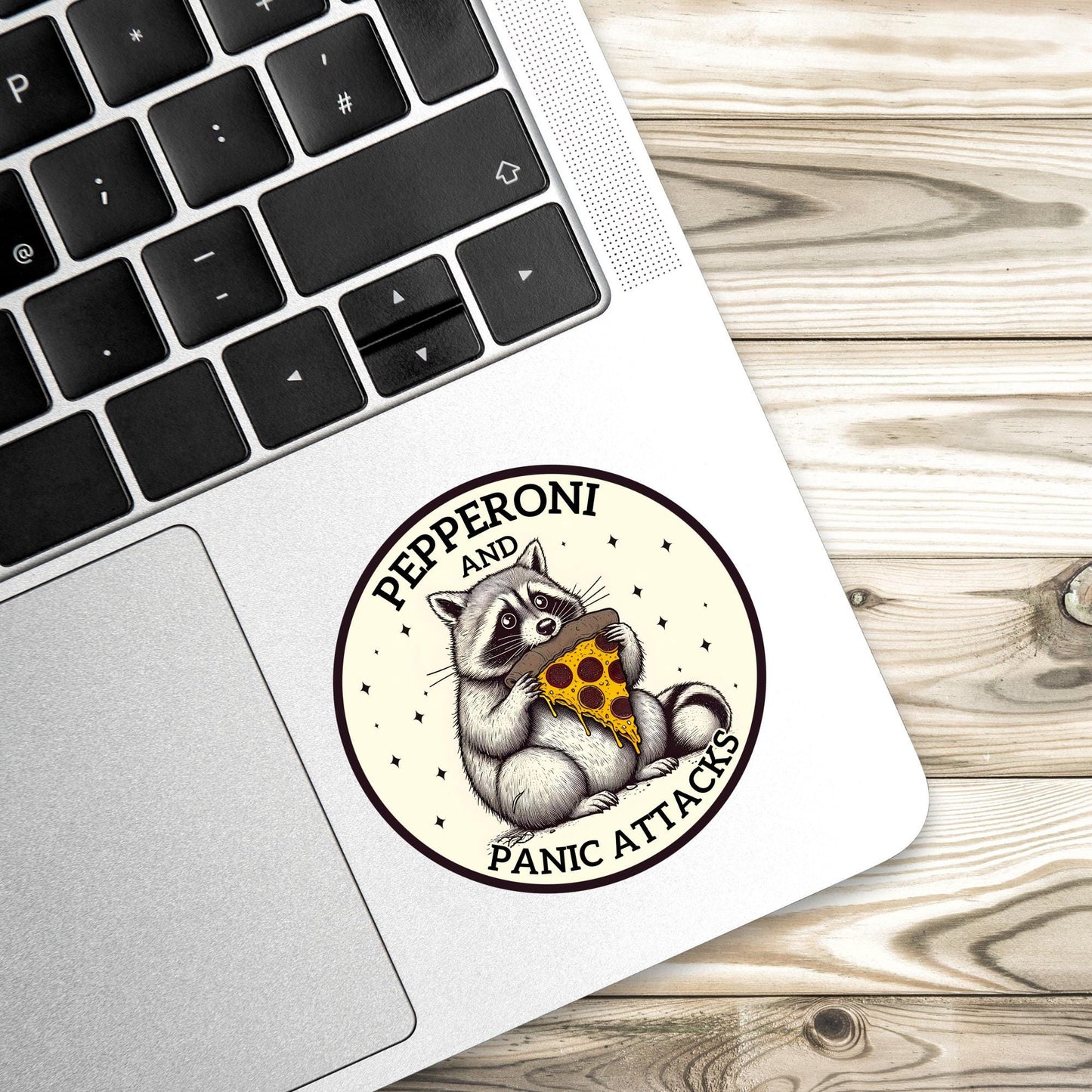 Mental Health Sticker, pepperoni and panic attacks, Anxiety Stickers, Funny Gift, Self Love Decal, self care, mental health, self love
