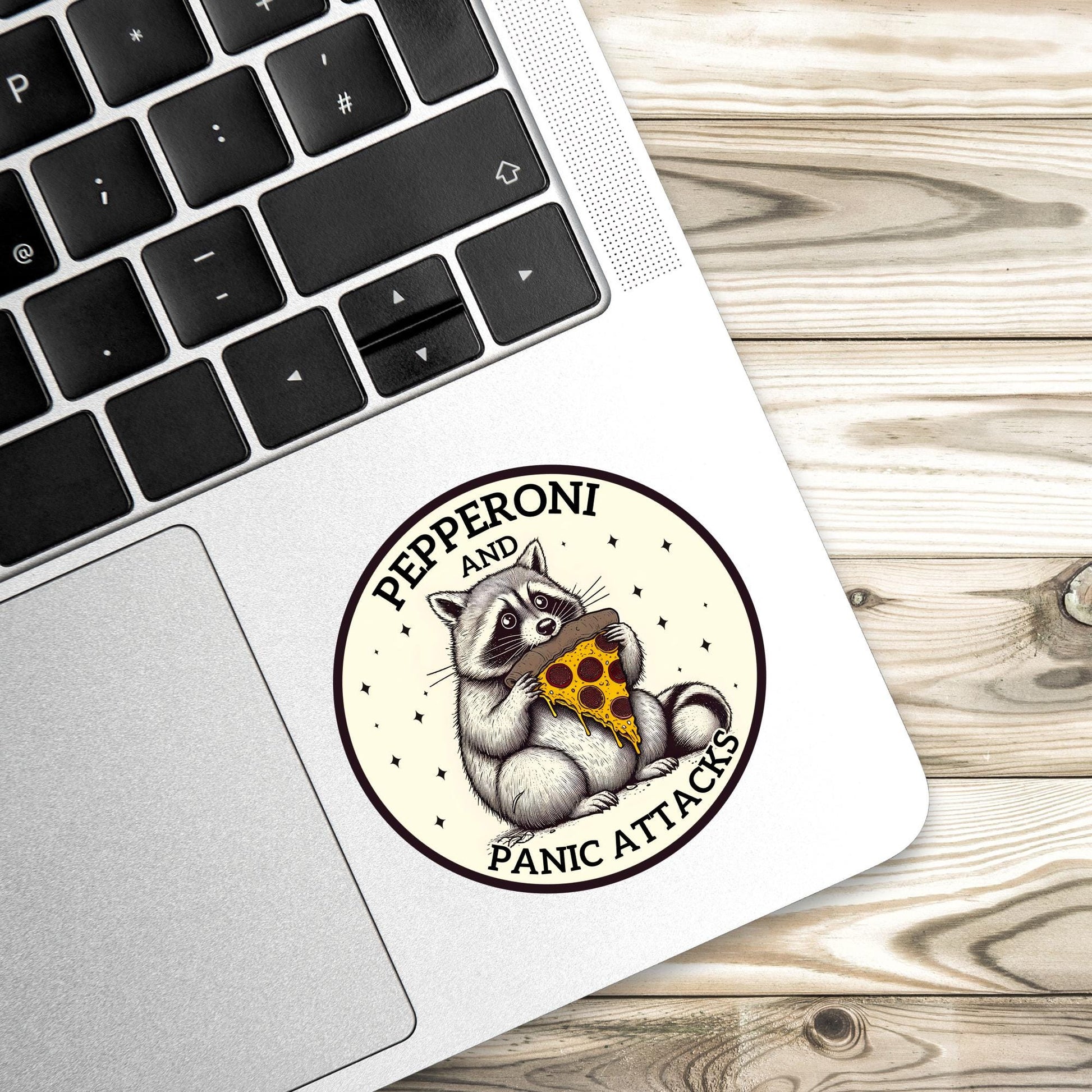 Mental Health Sticker, pepperoni and panic attacks, Anxiety Stickers, Funny Gift, Self Love Decal, self care, mental health, self love