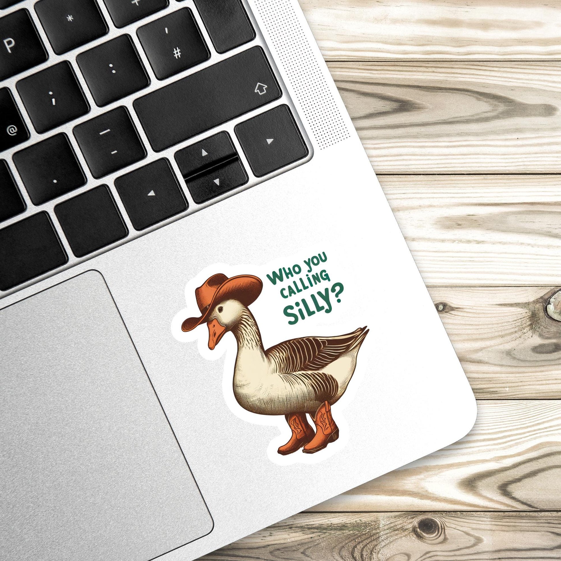 Silly goose Sticker, western sticker, Mental Health Sticker, Anxiety Stickers, Funny Gift, Self Love Decal, self care, mental health