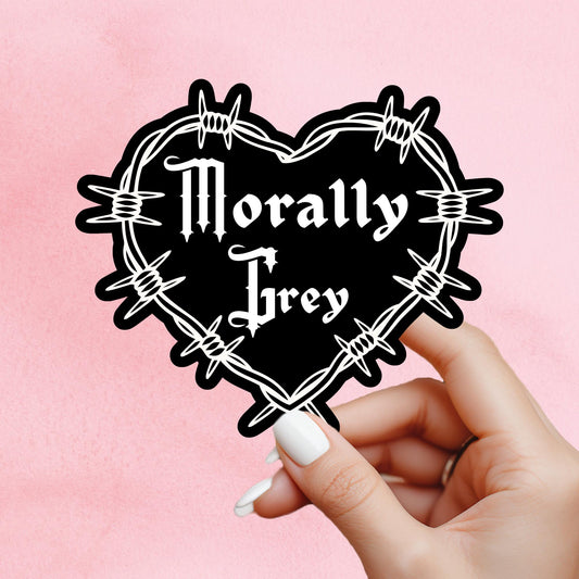 dark romance sticker, Morally grey sticker, troupe sticker, kindle sticker, book sticker, kindle sticker, bookish sticker, barbwire sticker