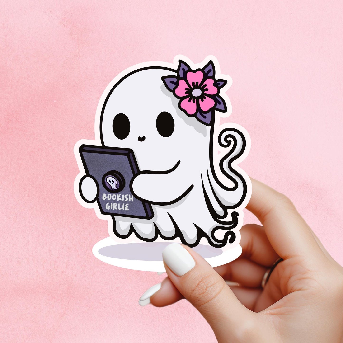 Kindle girlie sticker, kindle sticker, girlie sticker, booktok sticker, Kindle sticker, tarot sticker, bookish sticker, book lover sticker