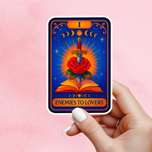 Enemies to lovers sticker, troupe sticker, kindle sticker, book sticker, kindle sticker, bookish sticker, book stickers, stickers for kindle