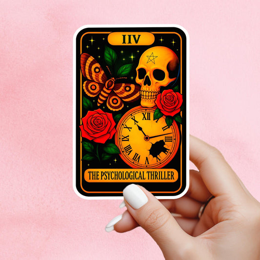 Physiological thriller sticker, thriller sticker, true crime sticker, book sticker, kindle sticker, bookish sticker, book stickers, smut