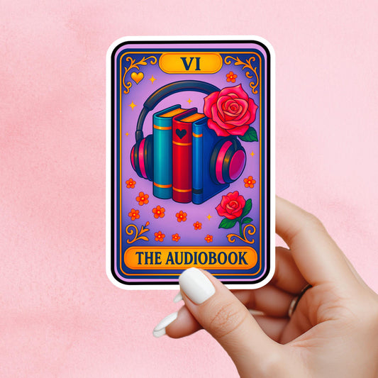Audiobook sticker, Book lover sticker, romance, book sticker, kindle sticker, bookish sticker, stickers for kindle, book merch,