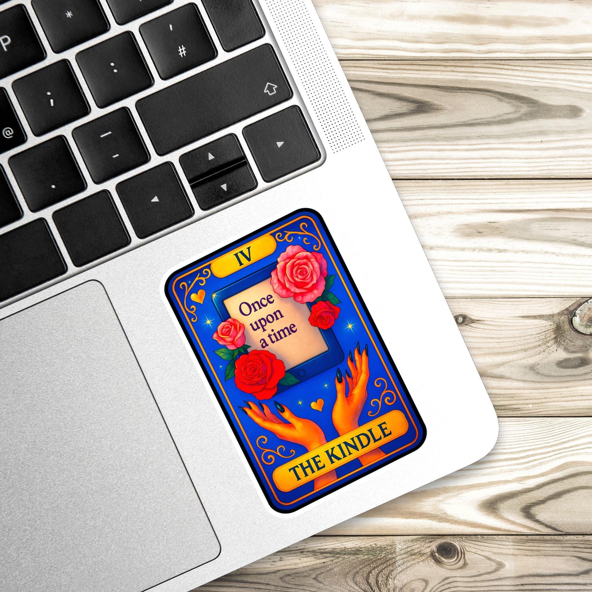 Kindle girlie sticker, kindle sticker, girlie sticker, booktok sticker, Kindle sticker, tarot sticker, bookish sticker, book lover sticker