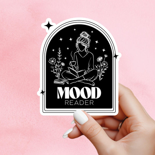 Mood reader sticker, bookish gift, Book lover sticker, book sticker, kindle sticker, bookish sticker, stickers for kindle, book merch