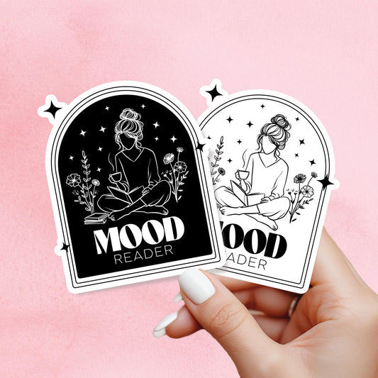 Mood reader sticker, bookish gift, Book lover sticker, book sticker, kindle sticker, bookish sticker, stickers for kindle, book merch