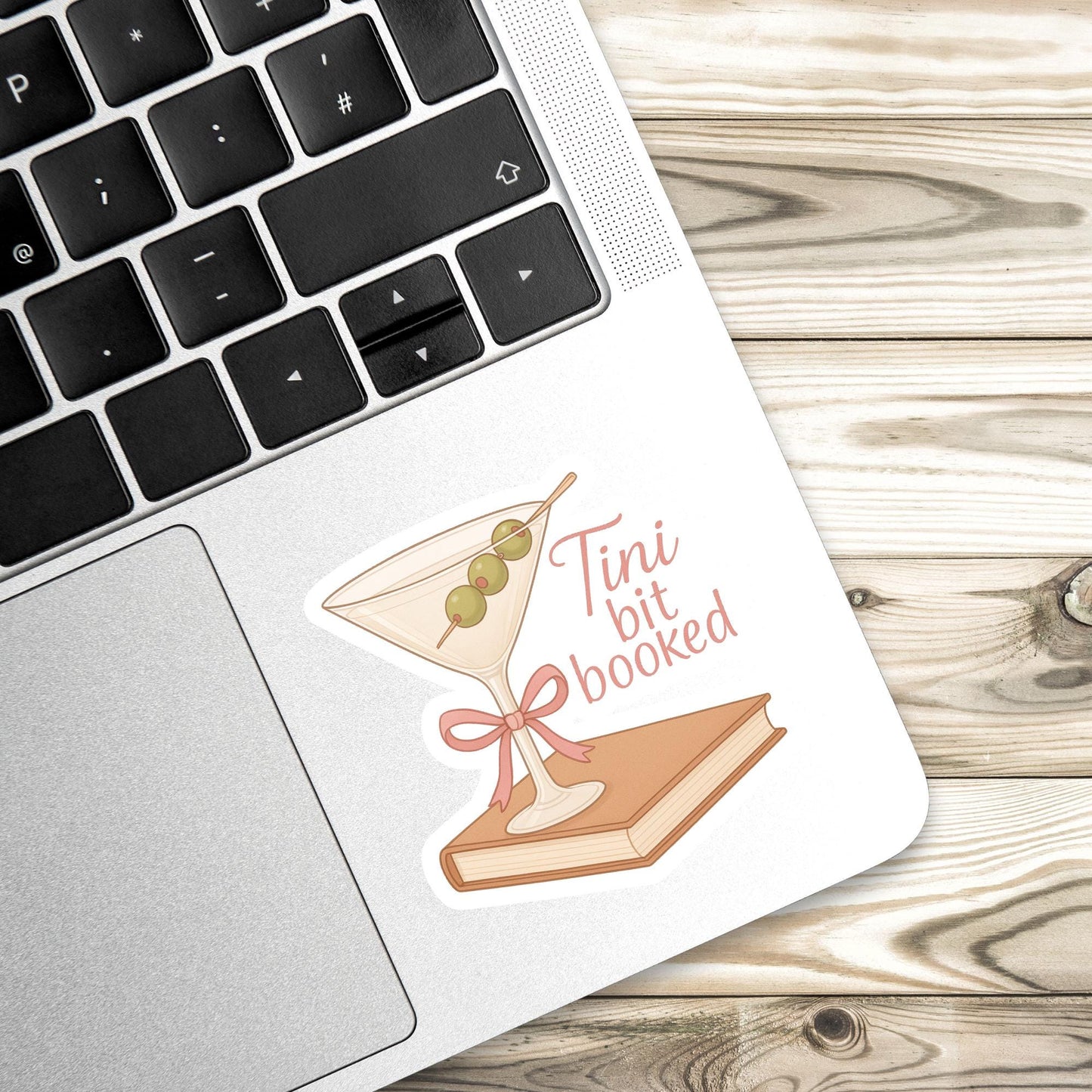 Tini bit booked, Book lover sticker, bookclub, kindle sticker, bookish sticker, book stickers, stickers for kindle, book merch,
