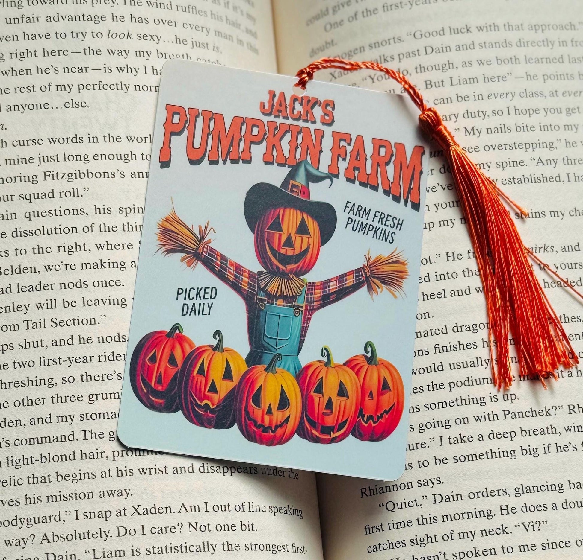 Halloween bookmark, fall bookmark, pumkin Bookmark, holographic bookmark, witch Bookmark, Booktok Bookmark, Bookish Gifts for Readers