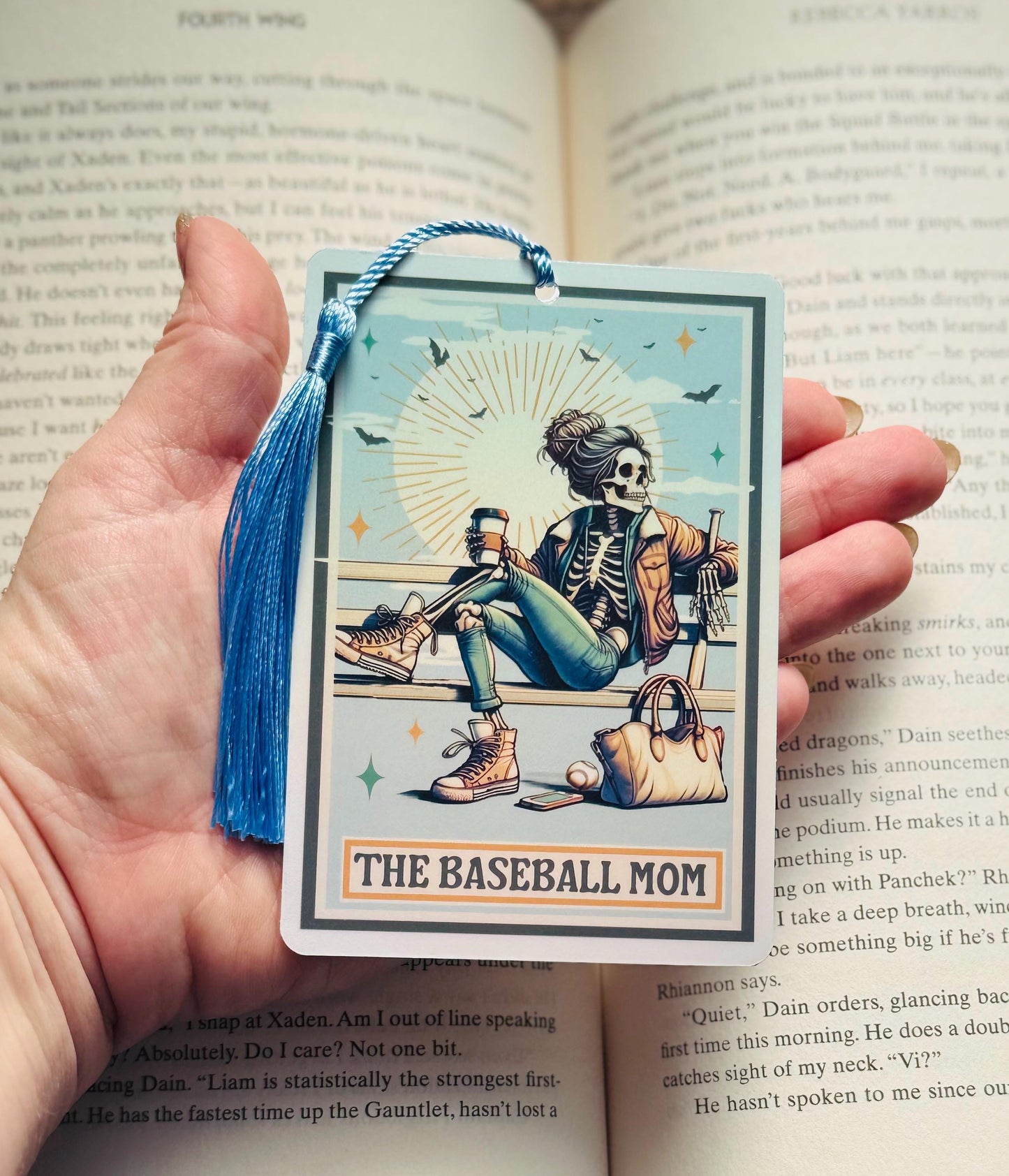 The baseball mom Bookmark, bookmark for mom, baseball gift, Booktok Bookmark, Bookish Gifts for Readers, Handmade Bookmark, gift for mom