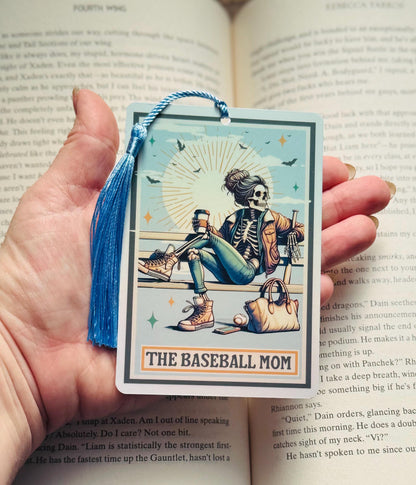 The baseball mom Bookmark, bookmark for mom, baseball gift, Booktok Bookmark, Bookish Gifts for Readers, Handmade Bookmark, gift for mom