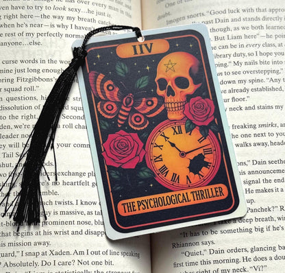 Thriller bookmark, crime bookmark, Tarot card Bookmark, true crime bookmark, Gothic Bookmark, Booktok Bookmark, Bookish Gifts for Readers,