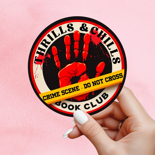 Physiological thriller sticker, thriller sticker, true crime sticker, book sticker, kindle sticker, bookish sticker, book stickers, smut