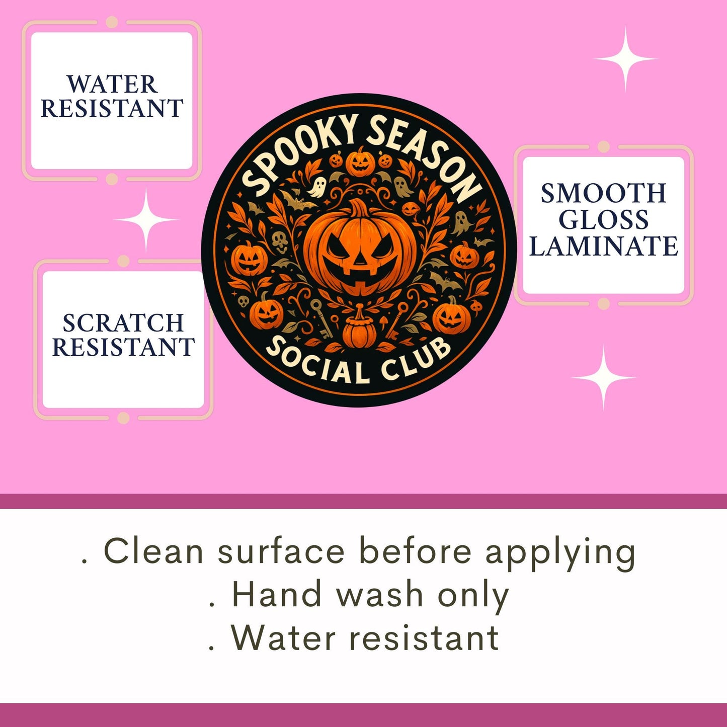 Halloween sticker, spooky season sticker, spooky sticker, kindle sticker, book sticker, kindle sticker, bookish sticker, pumkin decal