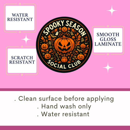 Halloween sticker, spooky season sticker, spooky sticker, kindle sticker, book sticker, kindle sticker, bookish sticker, pumkin decal