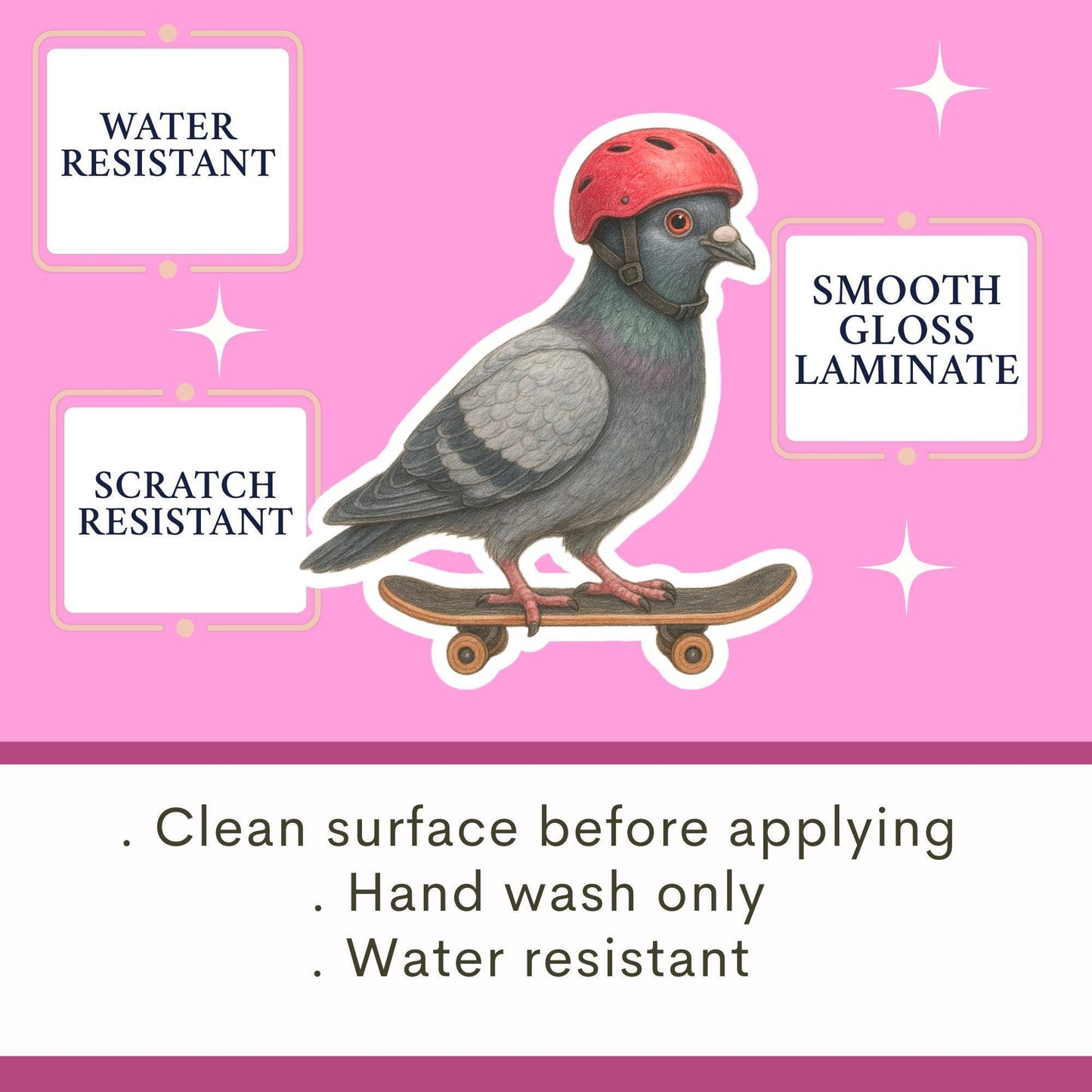 Pigeon Sticker, funny bird sticker, Wildlife sticker, nature sticker, skater sticker, bird watcher sticker, woodland sticker, funny animal