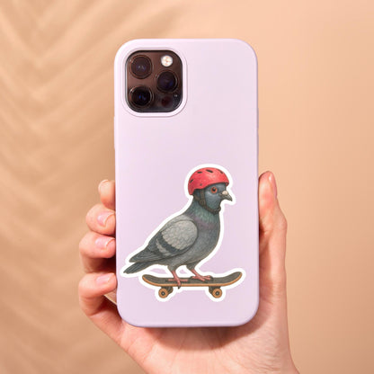 Pigeon Sticker, funny bird sticker, Wildlife sticker, nature sticker, skater sticker, bird watcher sticker, woodland sticker, funny animal