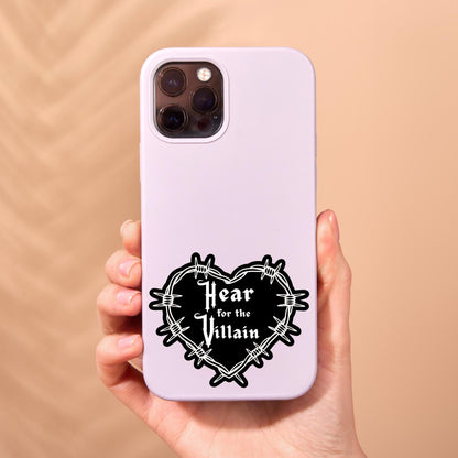 Here for the villain sticker, dark romance sticker, villains sticker, barbwire heart, Morally grey sticker, kindle sticker, smut sticker
