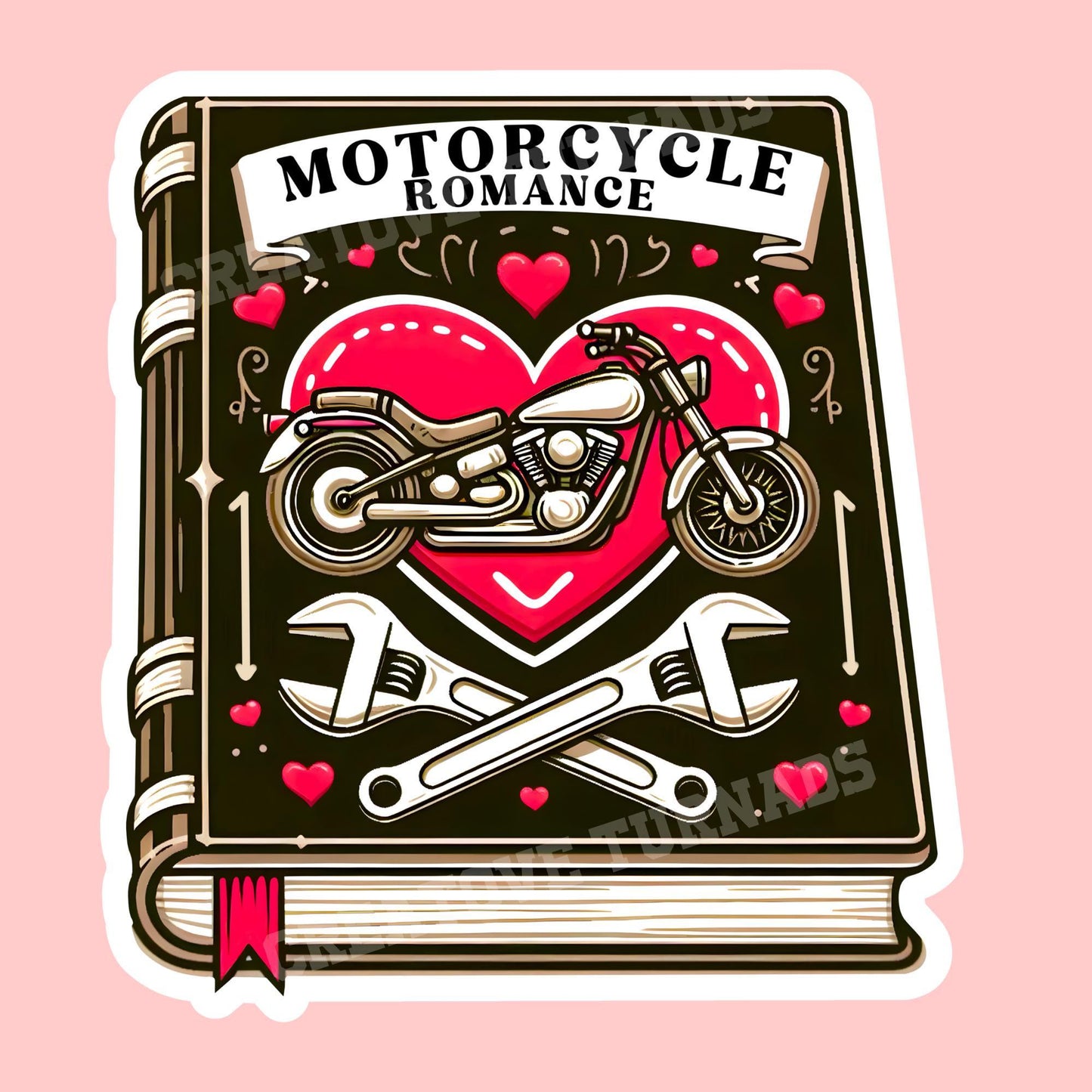 Motorcycle romance book club sticker, romance sticker, book sticker, kindle sticker, bookish sticker, book stickers, smut sticker